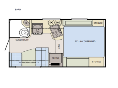 Floorplan - 2017 Adventurer LP (ALP) Adventurer Truck Campers 89RB