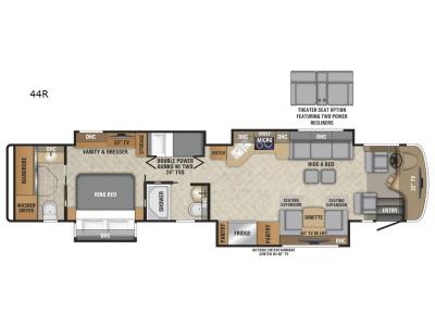 Floorplan - 2017 Entegra Coach Aspire 44R