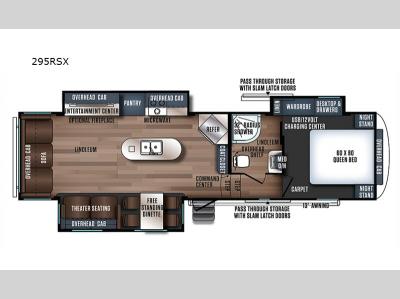 Floorplan - 2017 Forest River RV Wildcat Maxx 295RSX