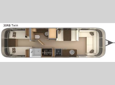 Floorplan - 2017 Airstream RV Flying Cloud 30 Twin