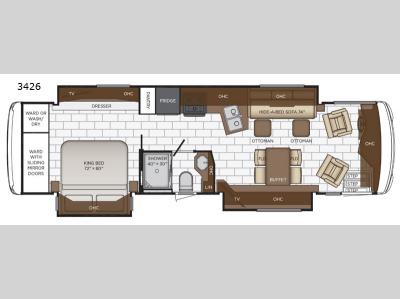 Floorplan - 2017 Newmar Ventana 3436