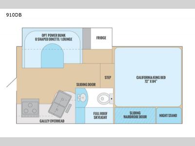 Floorplan - 2017 Adventurer LP (ALP) Adventurer Truck Campers 910DB