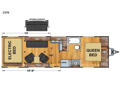 Floorplan - 2017 Eclipse Attitude Pro-Lite 25FS