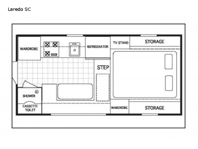 Floorplan - 2017 RC Willett Inc Northstar Hardside Laredo SC