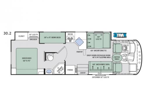 Floorplan - 2017 Thor Motor Coach ACE 30.2