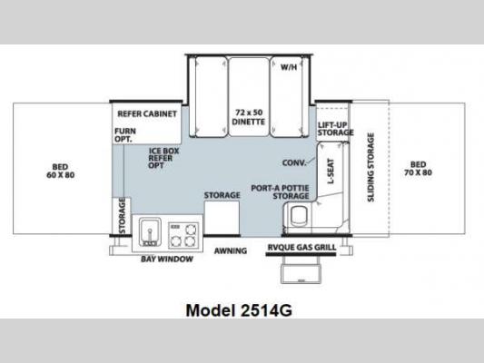 Rockwood Premier 2514G Floorplan