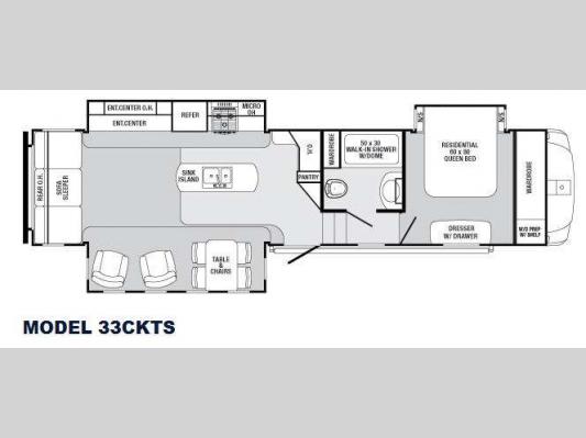 Sabre 33CKTS Floorplan