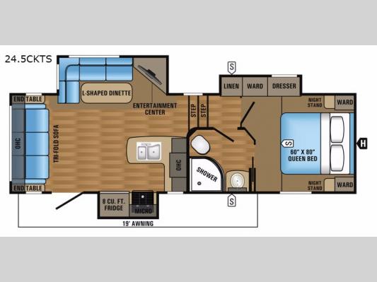 Eagle HT 24.5CKTS Floorplan