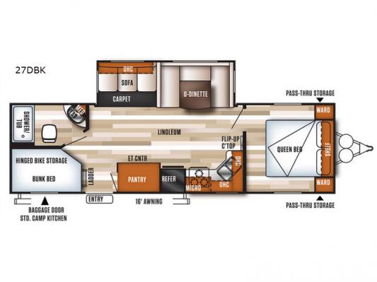 Salem 27DBK Floorplan