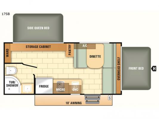 Launch Outfitter 7 17SB Floorplan