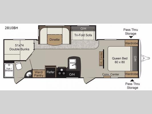 Passport 2810BH Grand Touring Floorplan