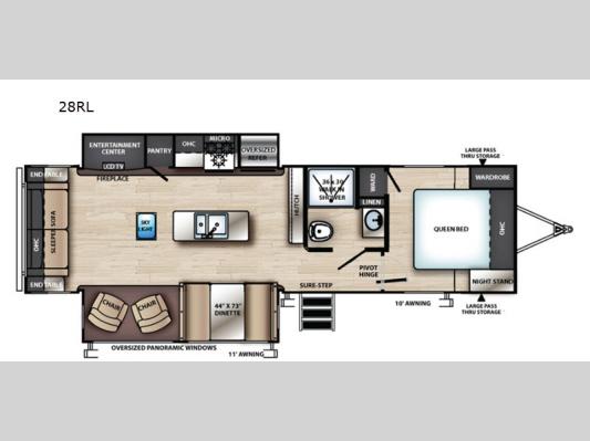 Vibe 28RL Floorplan