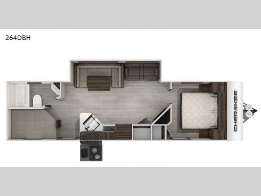 Cherokee 264DBH Floorplan