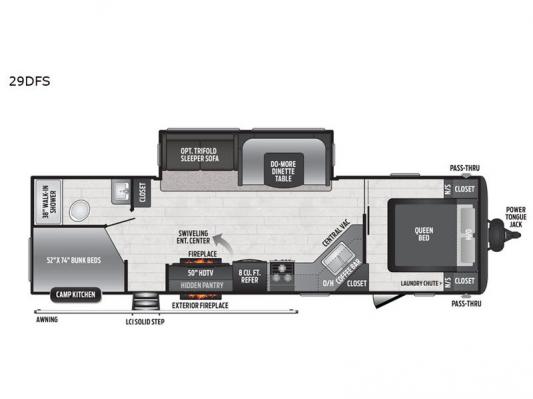Hideout 29DFS Floorplan