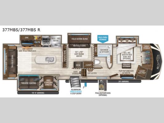Solitude 377MBS Floorplan