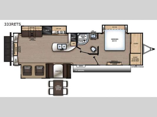 Catalina Legacy 333RETS Floorplan