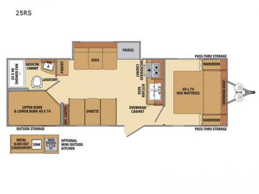 Shasta 25RS Floorplan