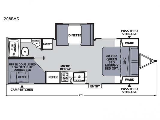 Apex Nano 208BHS Floorplan