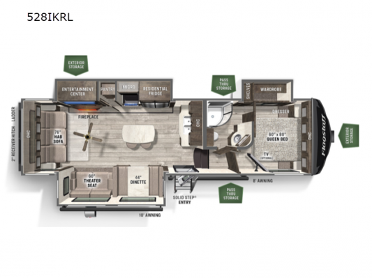 Flagstaff Super Lite 528lKRL Floorplan
