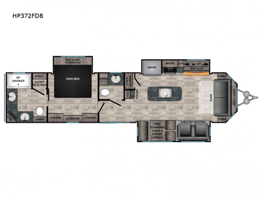 Hampton HP372FDB Floorplan