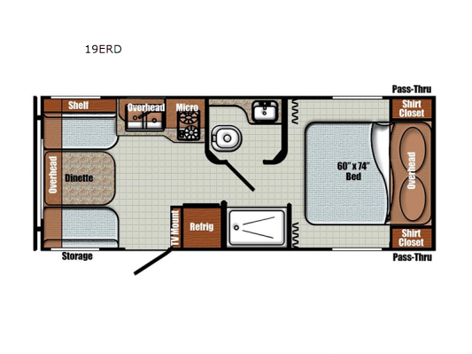 Vintage Cruiser 19ERD Floorplan