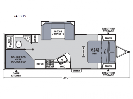 Apex Ultra-Lite 245BHS Floorplan