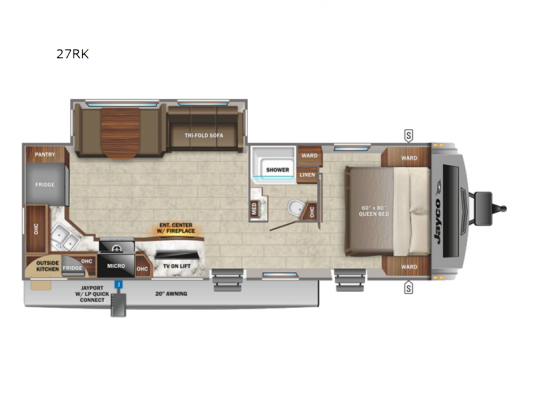 White Hawk 27RK Floorplan