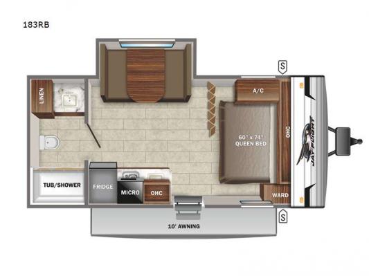 Jay Flight SLX 7 183RB Floorplan