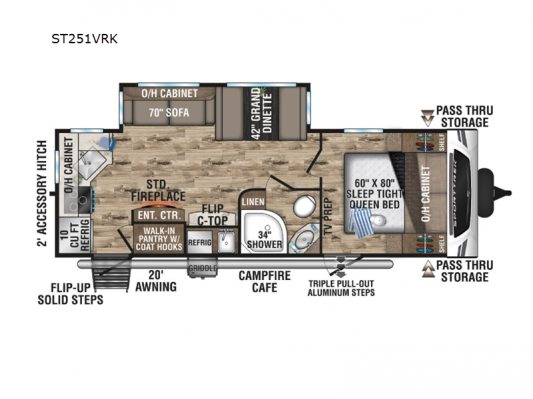 SportTrek ST251VRK Floorplan