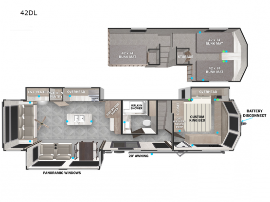 Salem Grand Villa 42DL Floorplan Image