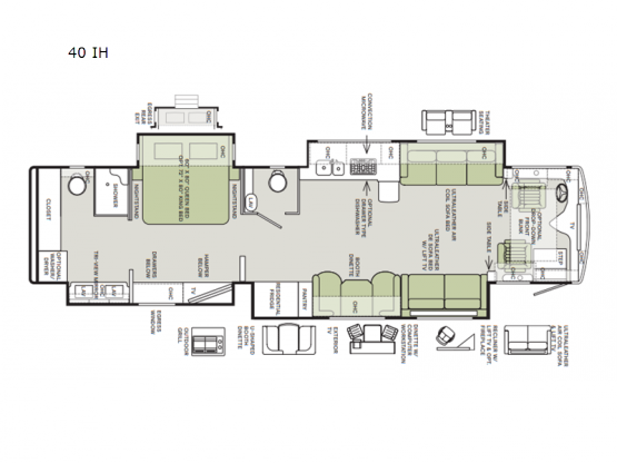 Phaeton 40 IH Floorplan Image