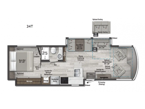 Forza 34T Floorplan Image