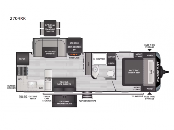 Passport GT 2704RK Floorplan Image
