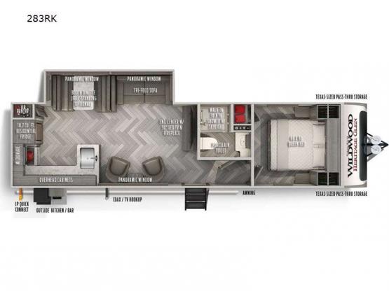 Wildwood Heritage Glen 283RK Floorplan Image