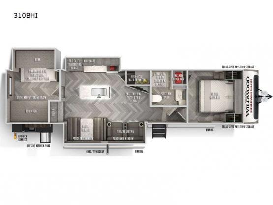 Wildwood Heritage Glen 310BHI Floorplan Image