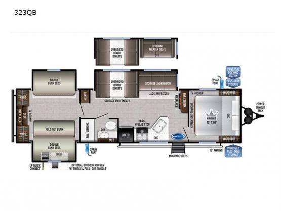 Della Terra 323QB Floorplan Image