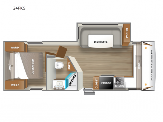 Avenger 24FKS Floorplan Image