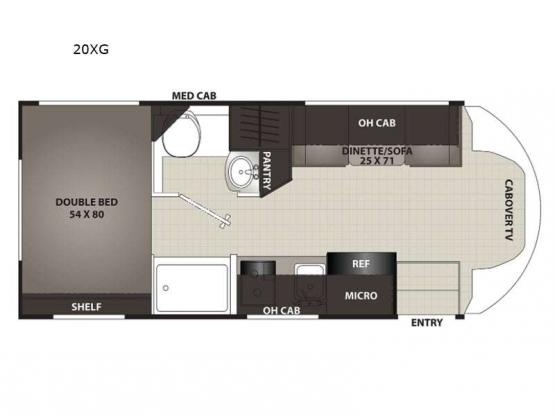 Cross Trail Transit 20XG Floorplan Image