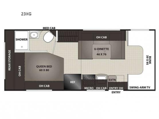 Cross Trail XL 23XG Ford E-350 Floorplan Image