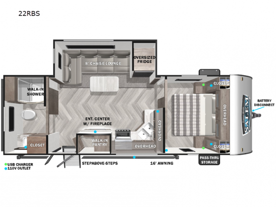 Salem 22RBS Floorplan Image