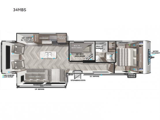 Salem 34MBS Floorplan Image