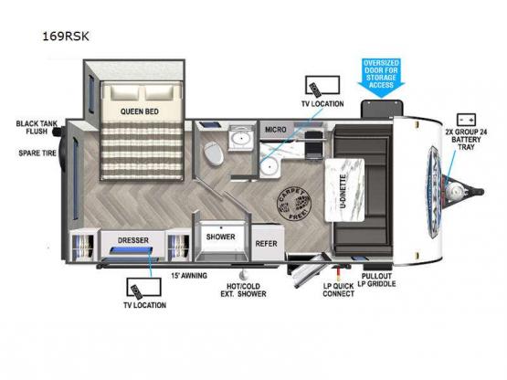 Salem FSX 169RSK Floorplan Image
