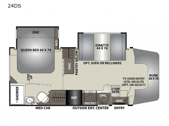 Prism Elite 24DS Floorplan Image
