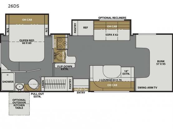Freelander 26DS Floorplan Image