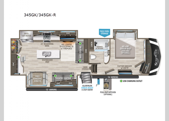 New Grand Design Solitude 345GK R Fifth Wheel for Sale | Review Rate ...