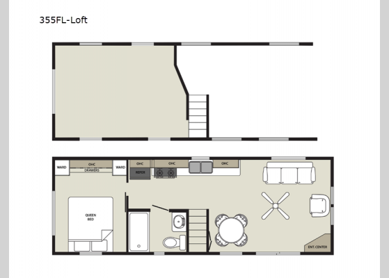 Floorplan - 2025 Summit 355FL - Loft Park Models