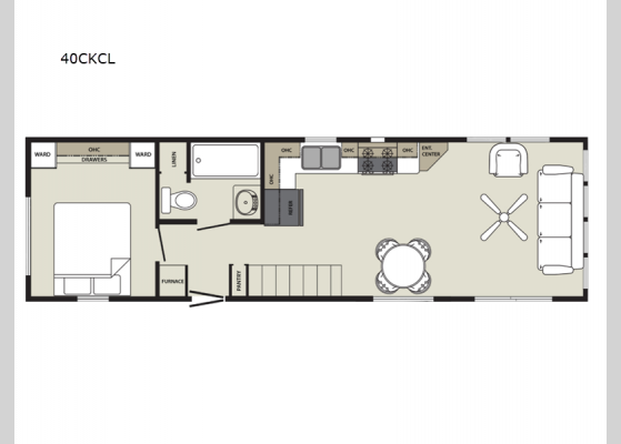 Floorplan - 2025 Summit 40CKCL Park Models