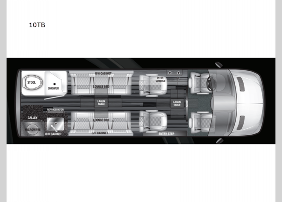 Floorplan - 2025 V-Tour 10TB Motor Home Class B - Diesel