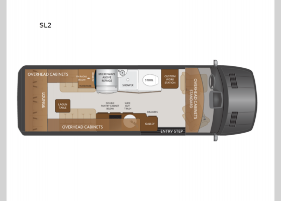 Floorplan - 2024 Xcursion SL2 Motor Home Class B - Diesel