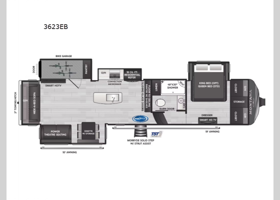 Floorplan - 2025 Montana 3623EB Fifth Wheel